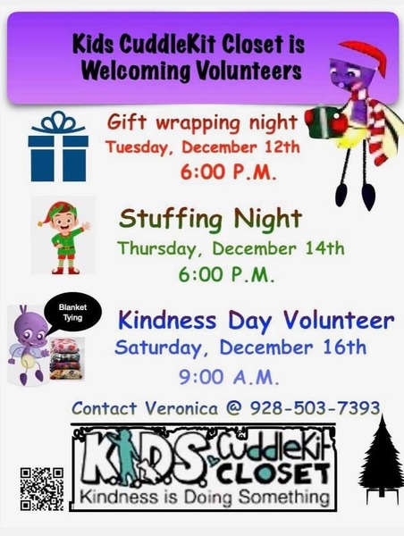 Stuffing Night, Kids Cuddle Kit Event - Family Friendly KCFY 88.1 FM