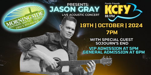 Jason Gray is coming to concert in Yuma!